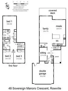 Floorplan of Homely house listing, 48 Sovereign Manors Crescent, Rowville VIC 3178