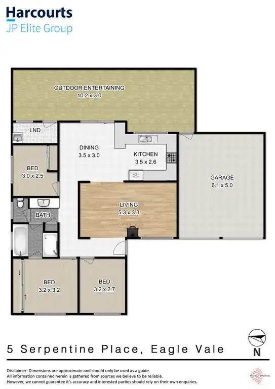 Floorplan of Homely house listing, 5 Serpentine Place, Eagle Vale NSW 2558