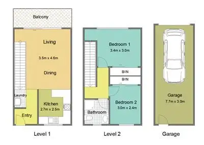 Floorplan of Homely unit listing, 6/38 Clarendon Street, East Brisbane QLD 4169