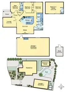 Floorplan of Homely house listing, 3 Ealing Close, Craigieburn VIC 3064
