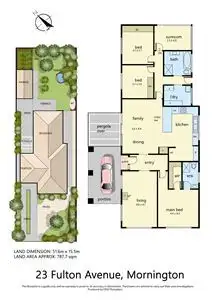 Floorplan of Homely house listing, 23 Fulton Avenue, Mornington VIC 3931