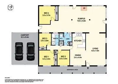 Floorplan of Homely house listing, 17 Berna Court, Ross Creek VIC 3351