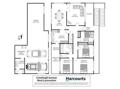 Floorplan of Homely house listing, 6 Ashleigh Avenue, West Launceston TAS 7250