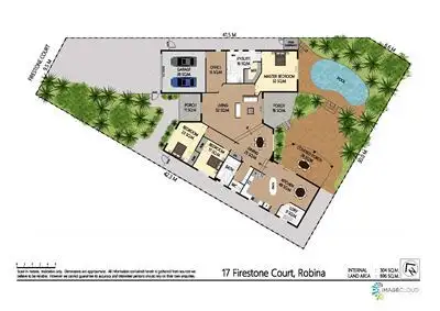 Floorplan of Homely house listing, 17 Firestone Court, Robina QLD 4226