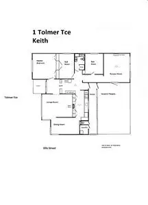 Floorplan of Homely house listing, 1 Tolmer Terrace, Keith SA 5267
