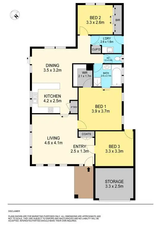 Floorplan of Homely terrace listing, 2/5 Ferguson Court, Redan VIC 3350