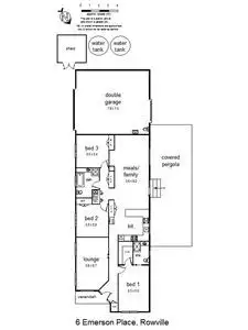 Floorplan of Homely house listing, 6 Emerson Place, Rowville VIC 3178