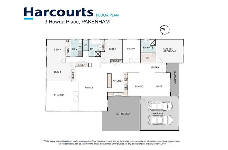 Floorplan of Homely house listing, 3 Howqua Place, Pakenham VIC 3810