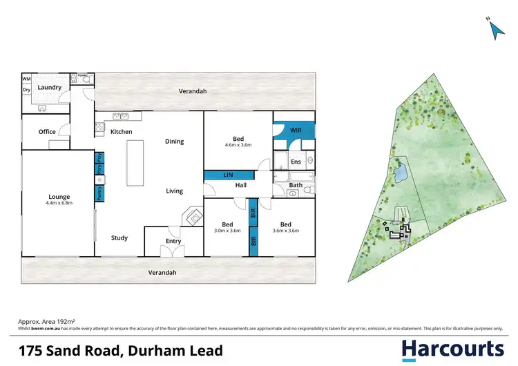 Floorplan of Homely rural property listing, 175 Sand Road, Durham Lead VIC 3352