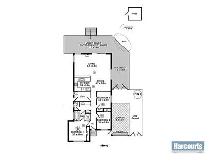 Floorplan of Homely house listing, 5 Madigan Crescent, Woodcroft SA 5162