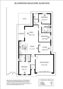 Floorplan of Homely house listing, 36 Liebrooke Boulevard, Blakeview SA 5114