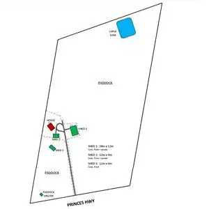 Floorplan of Homely house listing, 3460 Princes Hwy, Winchelsea VIC 3241