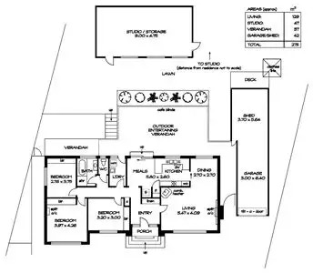 Floorplan of Homely house listing, 42 Hawthorndene Drive, Hawthorndene SA 5051