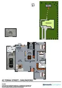 Floorplan of Homely house listing, 43 Tomah Street, Carlingford NSW 2118