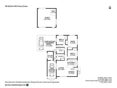 Floorplan of Homely house listing, 95 McGinn Road, Ferny Grove QLD 4055