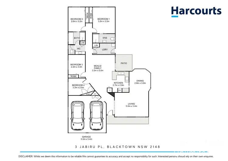 Floorplan of Homely house listing, 3 Jabiru Place, Blacktown NSW 2148