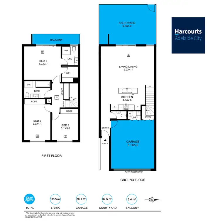 Floorplan of Homely townhouse listing, 5/110 The Strand, Mawson Lakes SA 5095