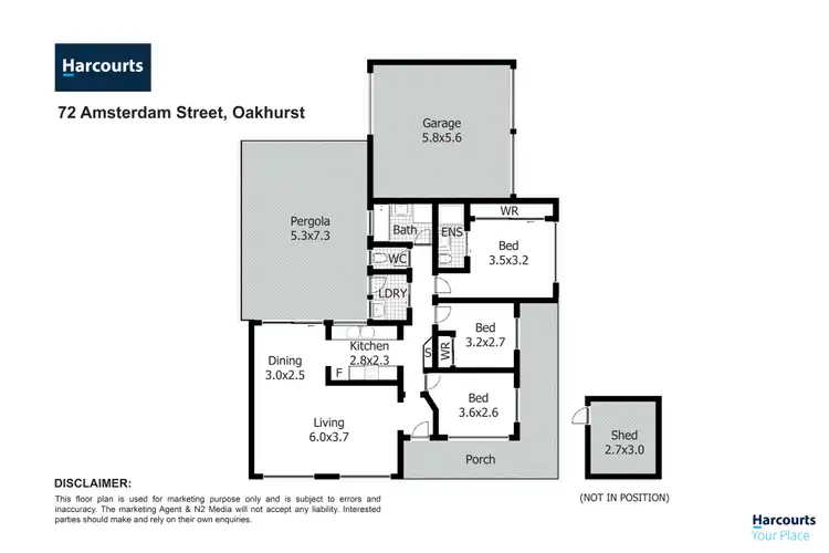 Floorplan of Homely house listing, 72 Amsterdam Street, Oakhurst NSW 2761