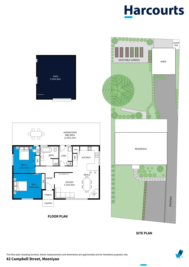 Floorplan of Homely house listing, 42 Campbell Street, Meeniyan VIC 3956