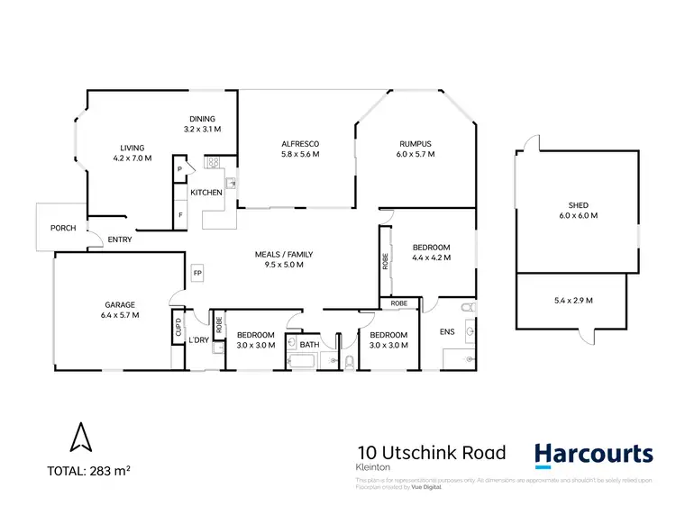 Floorplan of Homely house listing, 10 Utschink Road, Kleinton QLD 4352