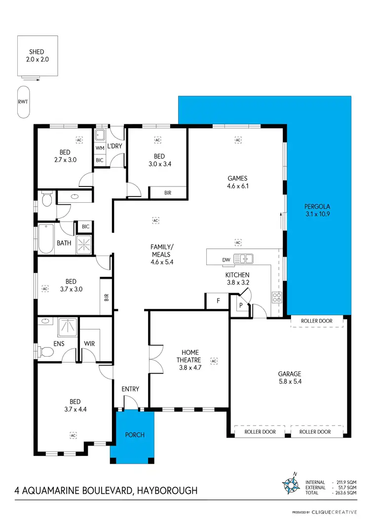 Floorplan of Homely house listing, 4 Aquamarine Boulevard, Hayborough SA 5211