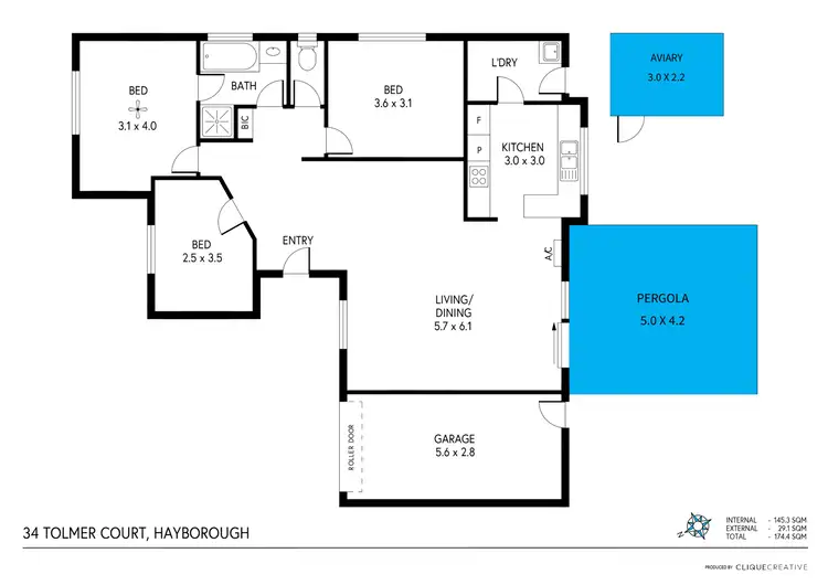 Floorplan of Homely house listing, 34 Tolmer Court, Hayborough SA 5211