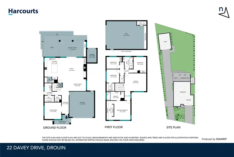Floorplan of Homely house listing, 22 Davey Drive, Drouin VIC 3818