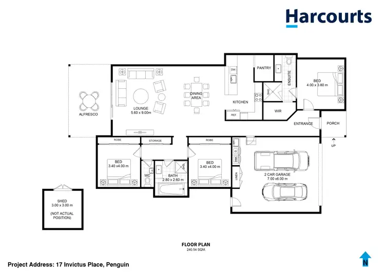 Floorplan of Homely house listing, 17 Invictus Place, Penguin TAS 7316