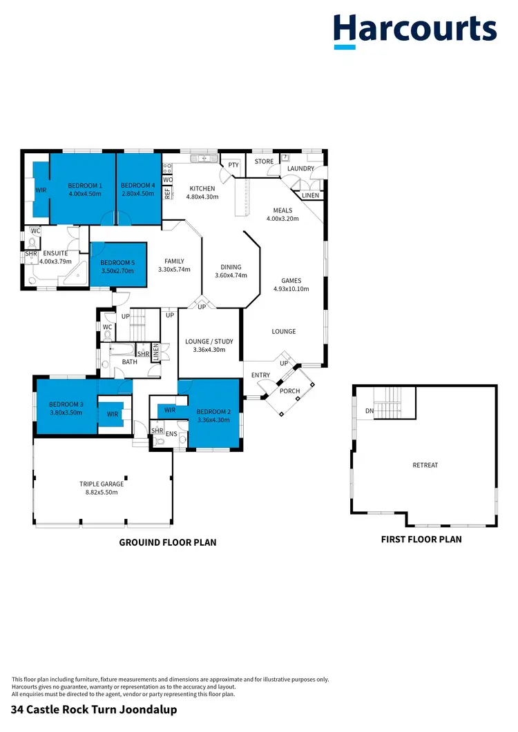 Floorplan of Homely house listing, 34 Castle Rock Turn, Joondalup WA 6027
