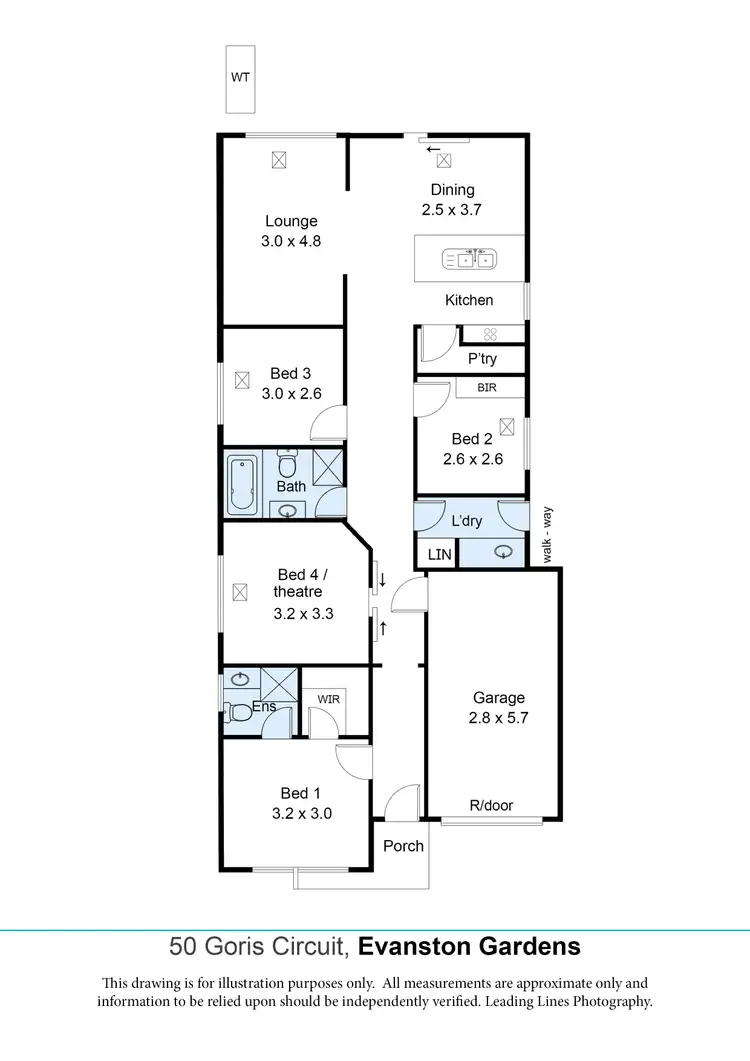 Floorplan of Homely house listing, 50 Gonis Circuit, Evanston Gardens SA 5116