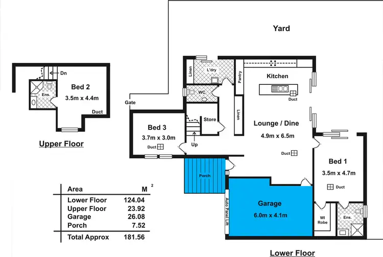 Floorplan of Homely townhouse listing, 3C Bakewell Road, Evandale SA 5069