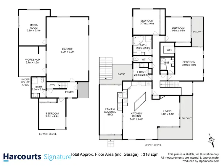 Floorplan of Homely house listing, 2 Skala Road, Tranmere TAS 7018