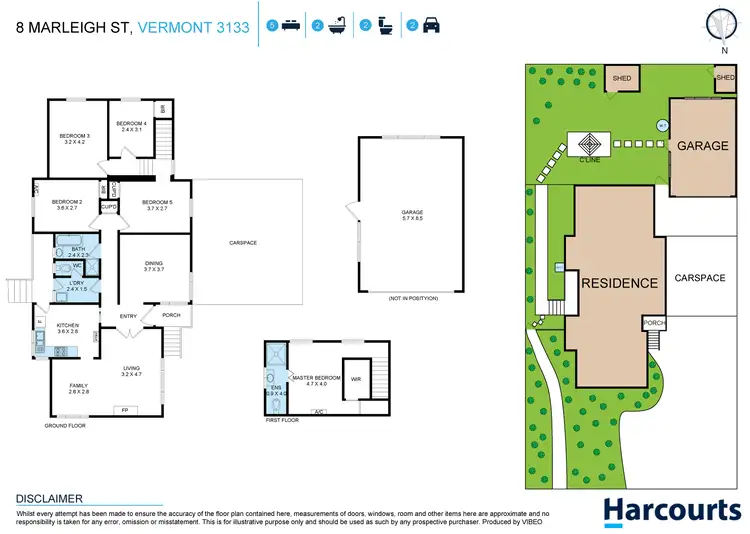 Floorplan of Homely house listing, 8 Marleigh Street, Vermont VIC 3133