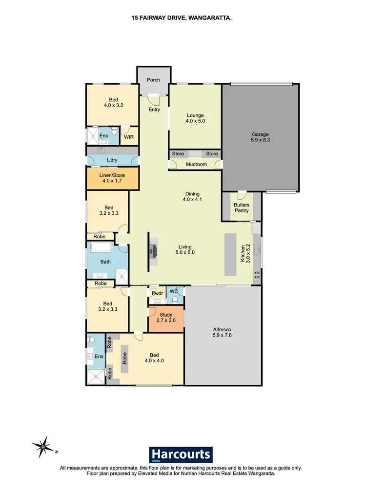 Floorplan of Homely house listing, 15 Fairway Drive, Waldara VIC 3678