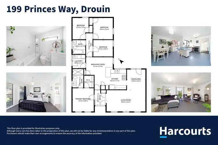 Floorplan of Homely house listing, 199 Princes Way, Drouin VIC 3818