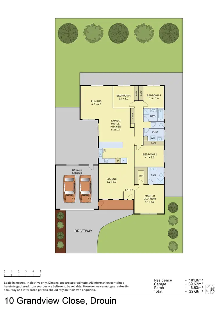Floorplan of Homely house listing, 10 Grandview Close, Drouin VIC 3818