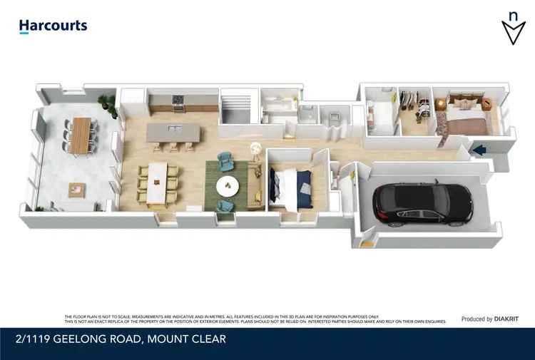 Floorplan of Homely townhouse listing, 2/1119 Geelong Road, Mount Clear VIC 3350