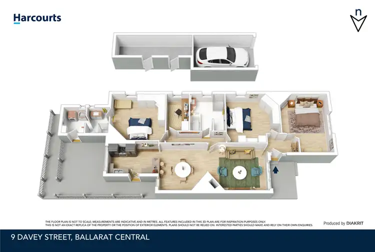 Floorplan of Homely house listing, 9 Davey Street, Ballarat Central VIC 3350