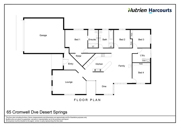 Floorplan of Homely house listing, 65 Cromwell Drive, Desert Springs NT 870