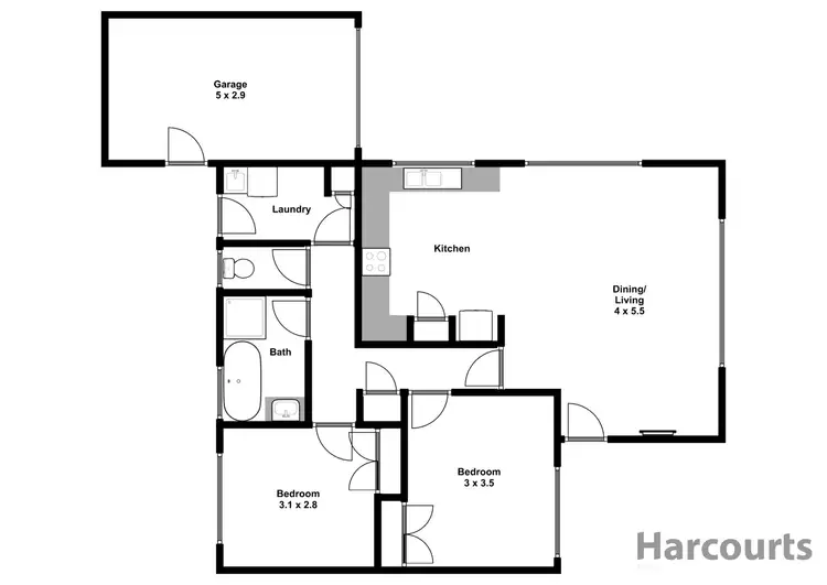 Floorplan of Homely house listing, 3/32 Saxtons Drive, Moe VIC 3825