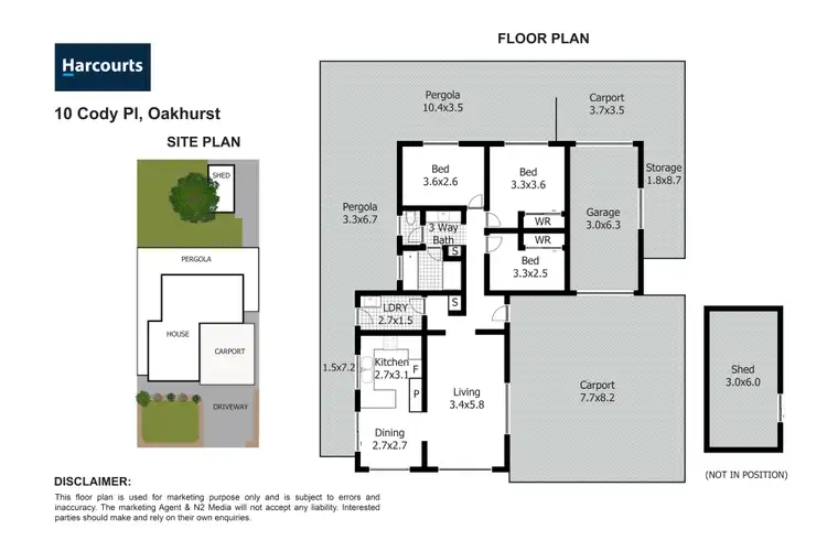 Floorplan of Homely house listing, 10 Cody Place, Oakhurst NSW 2761