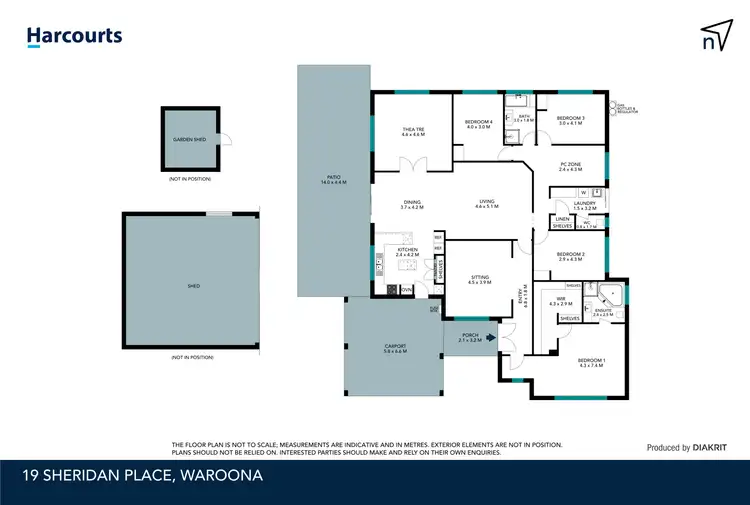 Floorplan of Homely house listing, 19 Sheridan Place, Waroona WA 6215