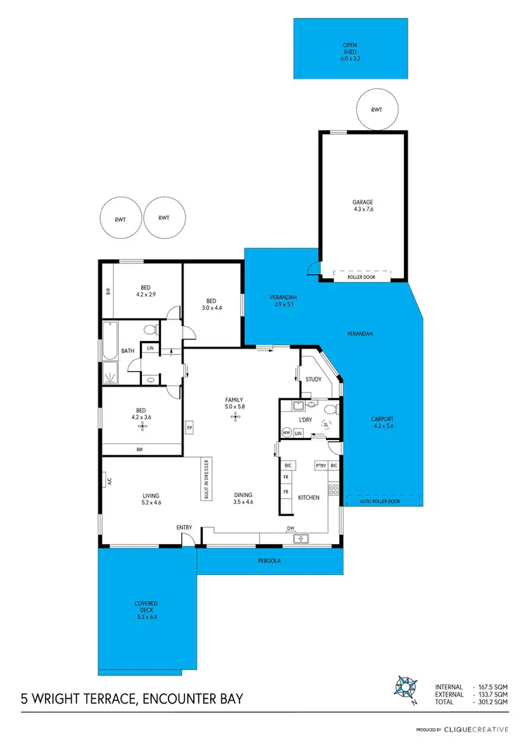 Floorplan of Homely house listing, 5 Wright Terrace, Encounter Bay SA 5211