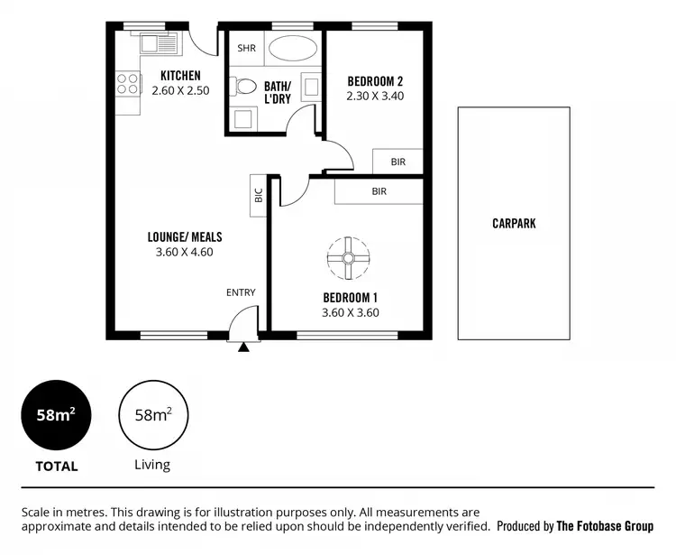 Floorplan of Homely unit listing, 5/24 Ponton Street, Salisbury SA 5108