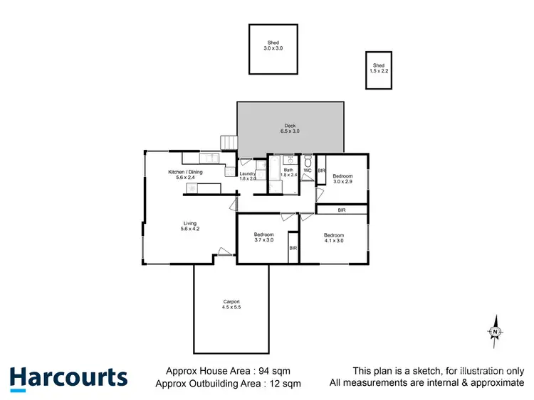Floorplan of Homely house listing, 20 Henley Street, Lindisfarne TAS 7015