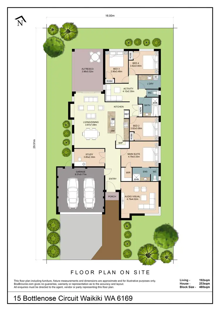 Floorplan of Homely house listing, 15 Bottlenose Circuit, Waikiki WA 6169