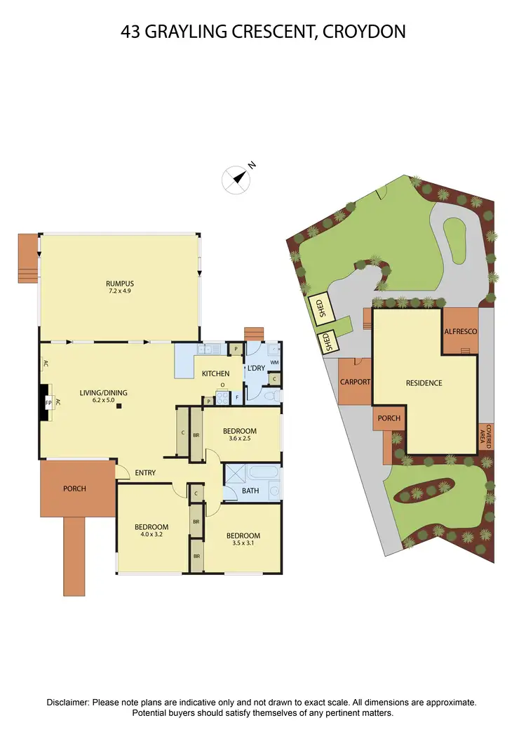 Floorplan of Homely house listing, 43 Grayling Crescent, Croydon VIC 3136