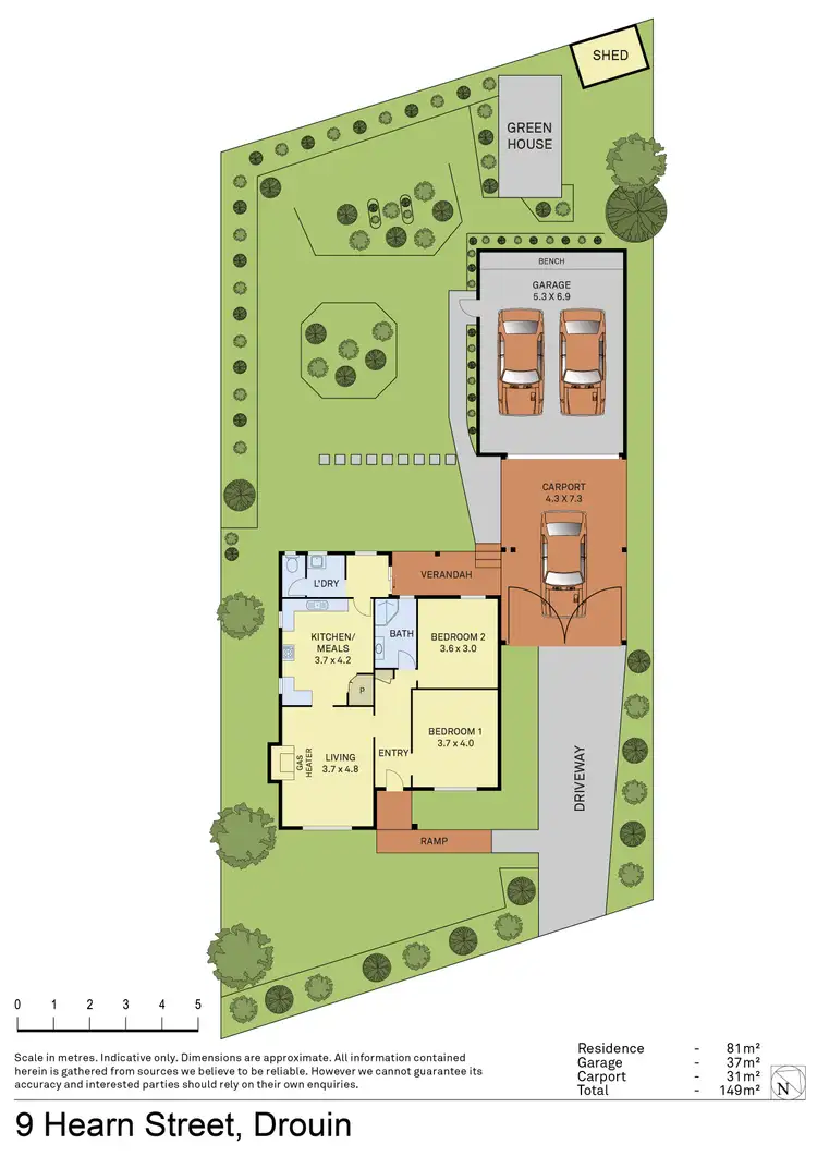 Floorplan of Homely house listing, 9 Hearn Street, Drouin VIC 3818