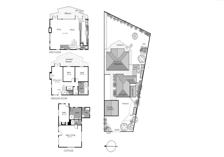 Floorplan of Homely house listing, 67A Bayview Road, Balnarring Beach VIC 3926