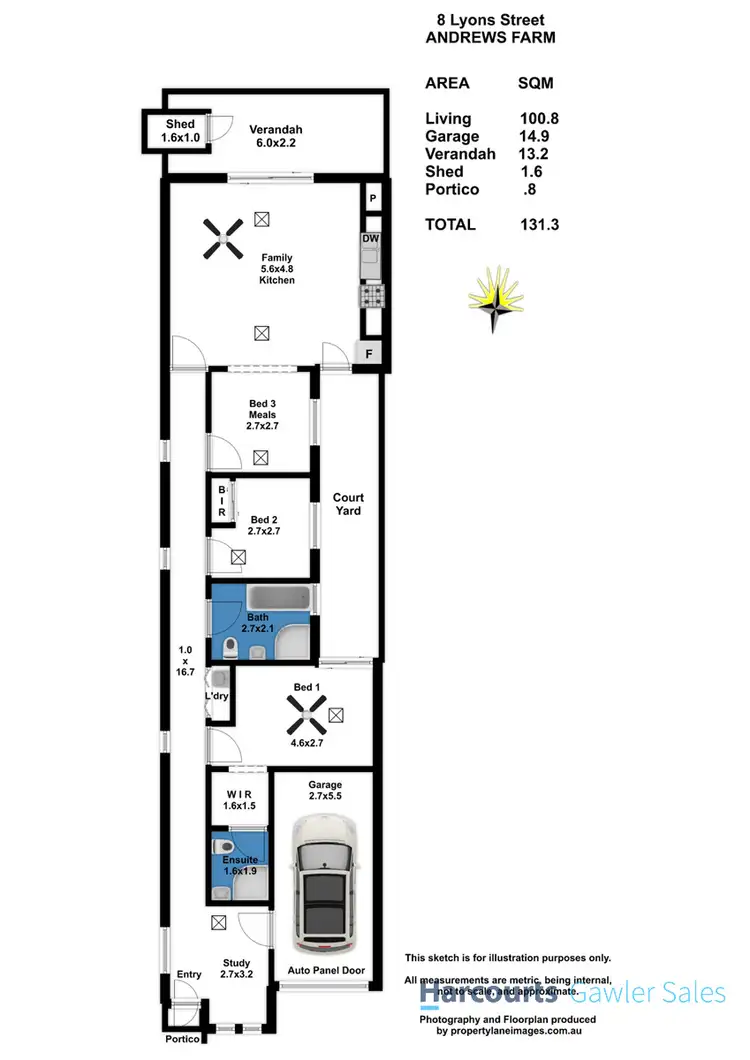 Floorplan of Homely house listing, 8 Lyons Street, Andrews Farm SA 5114